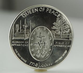 . 999 Pure Silver Medjugorje Coin photo