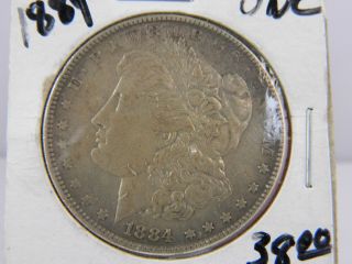 1884 Morgan Silver Dollar.  Gs105 photo