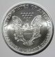 2002 American Silver Eagle Gem Bu 1 Troy Ounce.  999 Fine Now Nr Silver photo 1