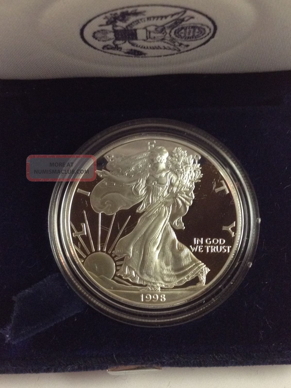 1998 P Proof Silver Eagle Dollar 1998 P Proof Silver Eagle Dollar