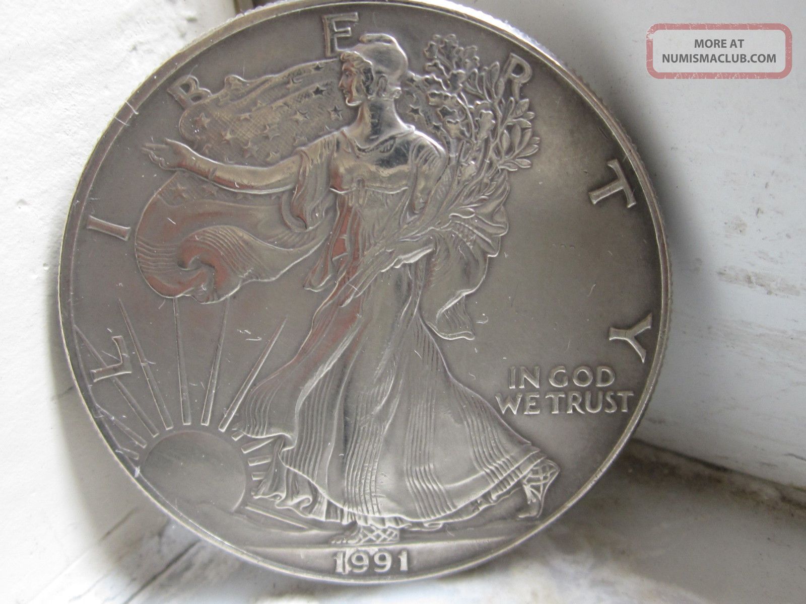 1991-american-1oz-fine-silver-liberty-eagle-1-one-dollar-coin