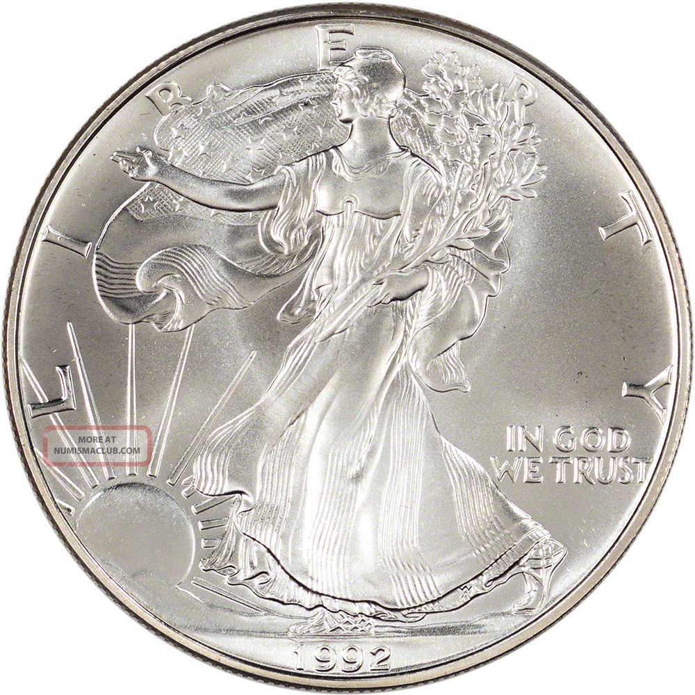 1992 American Silver Eagle In U S Gift Box 1992 American Silver Eagle In U S Gift Box