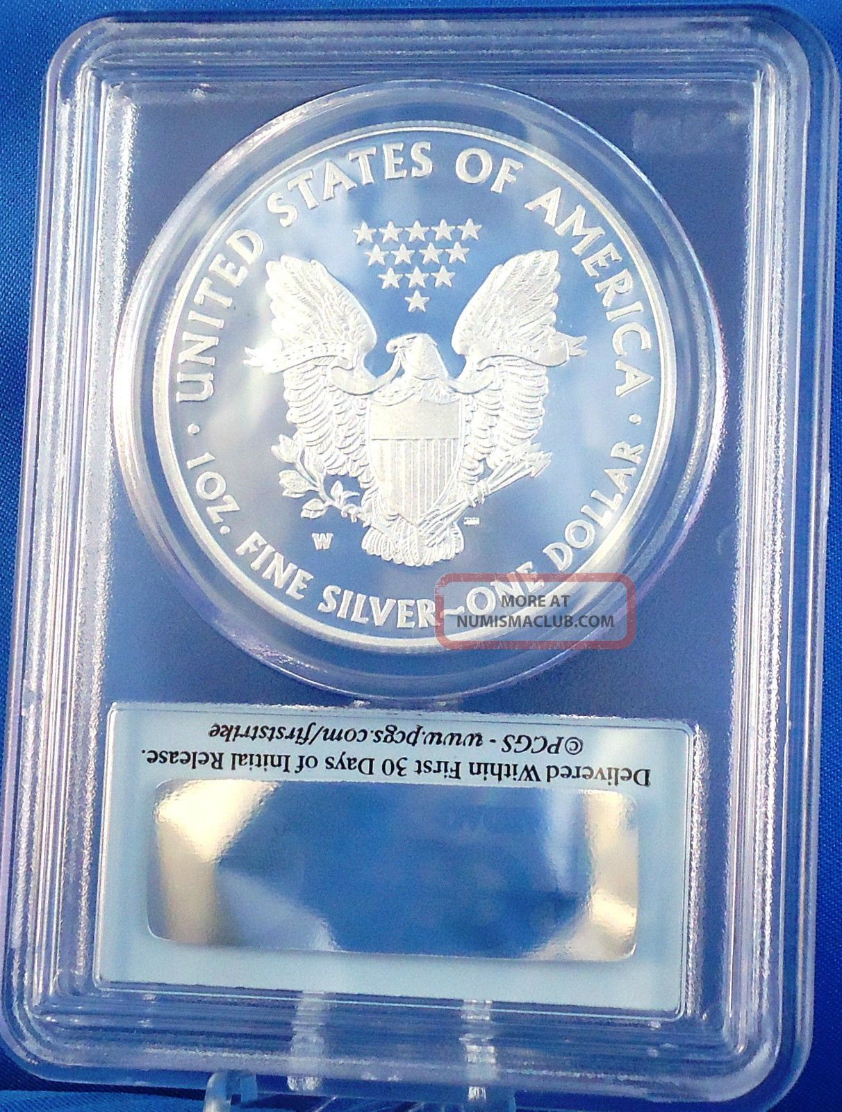 2013 W American Eagle Silver Proof $1 One Troy Ounce Certified Pcgs Pr