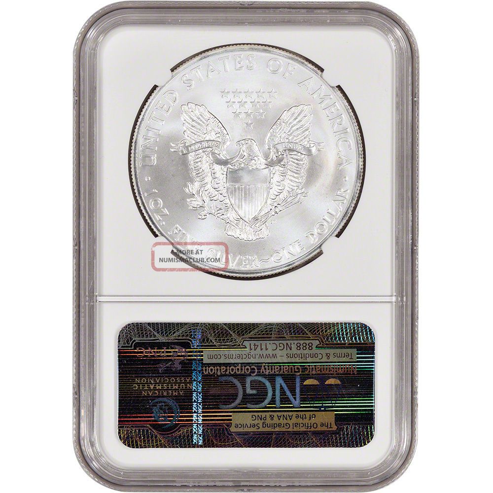 2013 - (s) American Silver Eagle - Ngc Ms70 - Ngc San Francisco Label