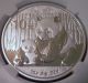 2012 China 1 Oz.  999 Fine Silver Panda Ngc Ms7o Early Releases Silver photo 1