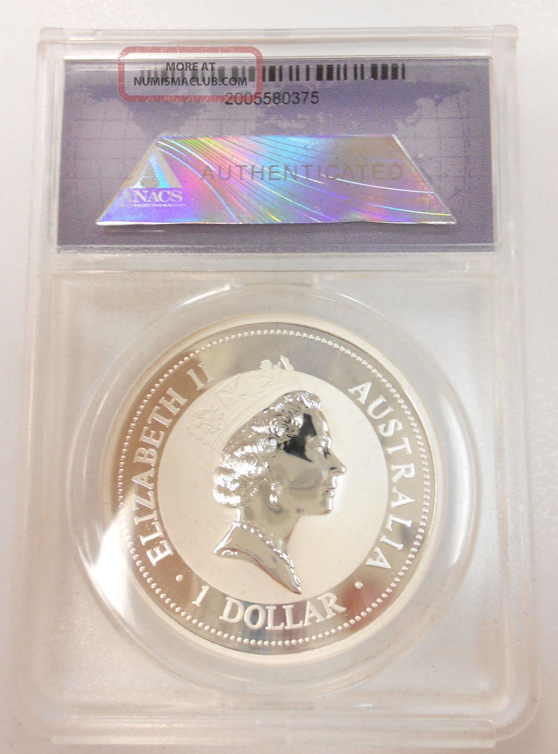 1995 Australia Kookaburra $1 Coin Anacs Ms70 Dcam