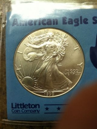 United States Silver Dollar,  1999 Bullion photo