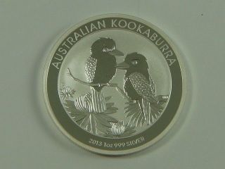 2013 1 Oz.  999 Fine Silver Australian Perth Kookaburra photo