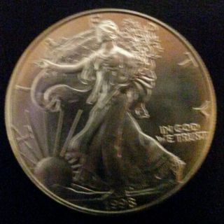 1998 1 Oz Silver American Eagle (brilliant Uncirculated) photo