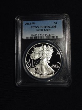 2013 - W $1 Pcgs Pr70dcam Silver Eagle photo