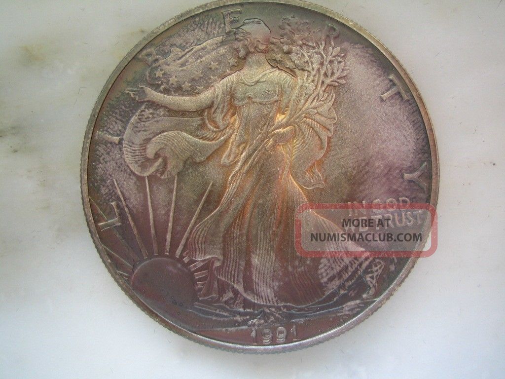 1991 Liberty Walking Silver Dollar With Gift Box 1991-liberty-walking-silver-dollar-with-gift-box