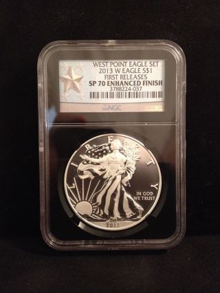 2013 W Silver Eagle Enhanced Ngc Sp70 First Releases photo