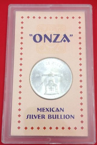 1979 Casa De Moneda De Mexico One Troy Ounce Silver Coin photo
