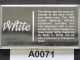 1909 White Automobile Silver Art Bar 2 Troy Oz Franklin A0071l Silver photo 1