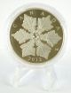 2012 $20 Fine Silver Holiday Crystal Snowflake Proof Coin 99.  99% Pure + Crystal Coins: Canada photo 1