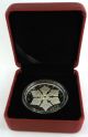 2012 $20 Fine Silver Holiday Crystal Snowflake Proof Coin 99.  99% Pure + Crystal Coins: Canada photo 3