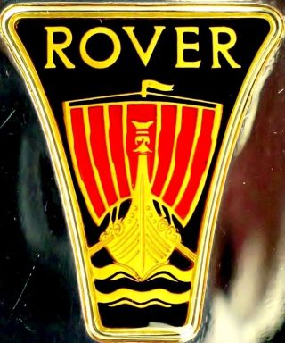 Rover (u.  K. ) Automobile Emblem 0.  76 Oz.  925 Silver Bar Franklin + Paper photo