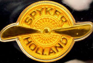 Spyker (netherlands) Automobile Emblem 0.  76 Oz.  925 Silver Bar Franklin photo