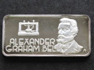 Alexander Graham Bell Silver Art Bar Hamilton A7524 photo