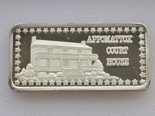 Appomattox Court Silver Art Bar Hamilton A6149 photo