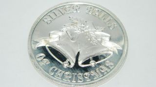 Silvertowne Silver Bells Of Christmas 1oz.  999 Fine Silver Ag113 photo