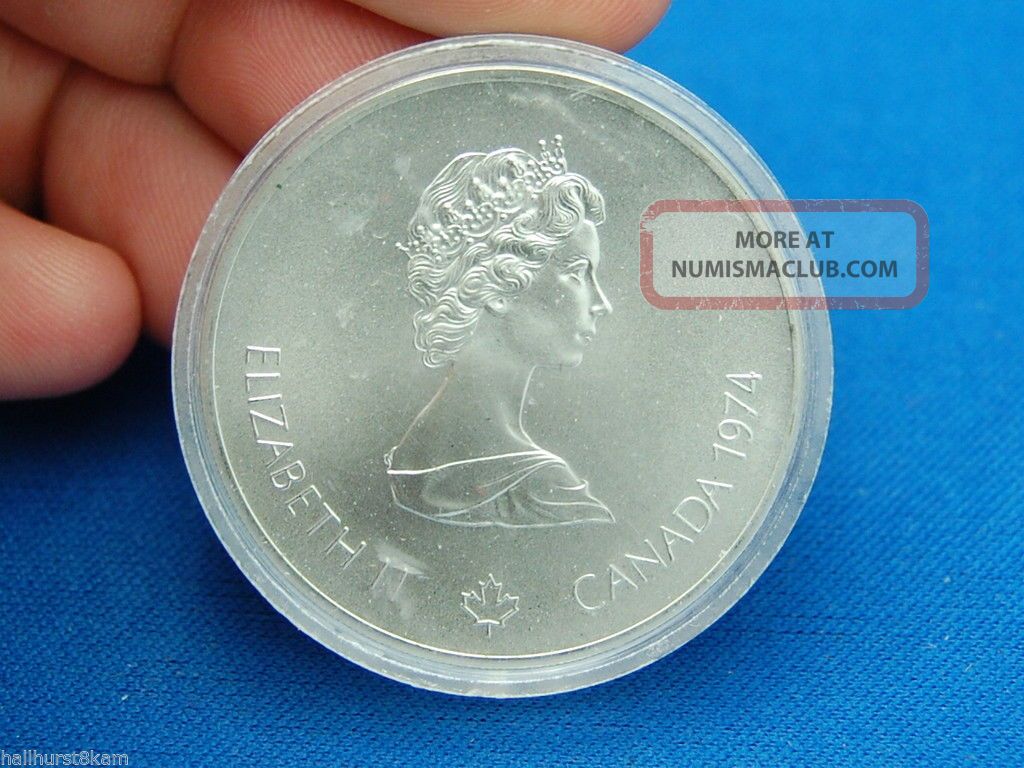 1976 Elizabeth Ii 10 Dollar Sterling Silver Olympic Coin 1976