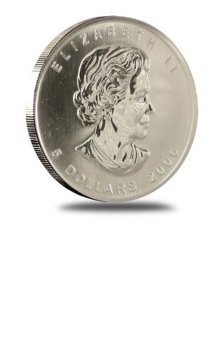 Canadian Maple Leaf 2006 Design 1 Oz.  999% Silver Round Bullion Collector Coin photo