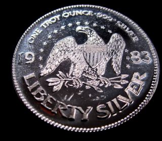 A Mark 1 Oz.  999 Silver Coin photo