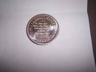 . 999 Silver Round With Liberty. photo