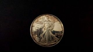 1987 (2) Two Ounce Walking Liberty Commemorative Silver Art Round photo