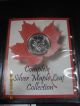 Silver Maple Leaf.  9999 Fine Silver First Commemorative Folder Canada 1999 Silver photo 1