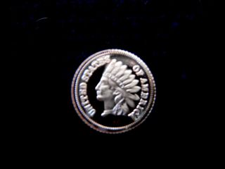 1 Gram Of.  999 Pure Silver,  Indian Head Penny Design photo