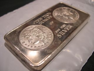 Portland Pure Fine.  999 Silver 10 Ozt Bar - Rare photo