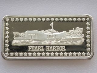 Pearl Harbor Silver Art Bar Hamilton A6157 photo