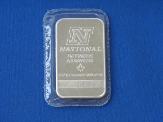 National Refiners Assayers Silver Art Bar B0355 photo
