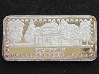 Monticello Silver Art Bar Serial 6302 Hamilton C8219 photo