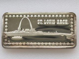 St.  Louis Arch Silver Art Bar Hamilton A6176 photo