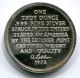 1973 The Letcher 1 Troy Oz.  999 Fine Silver Art Round Coin Silver photo 1