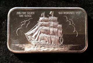 Old Ironsides - 1797 Silver Art Bar 1 Troy Ounce photo