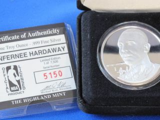 1996 Anfernee Hardaway.  999 Proof Silver Art Medal E2770 photo
