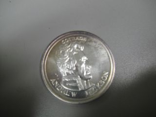 Andrew Jackson/courage Comm/liberty Lobby 1975 Guaranteed Pure Silver 15.  5 Gms photo