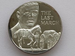 The Last March Legacy Of John F Kennedy Silver Art Round D1911 photo