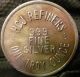 Old 1 Oz Silver Round, .  999 Silver,  Eagle Design,  Hcj Refiners Vintage Toned Silver photo 2