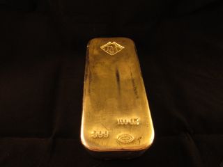 100 Oz Silver Bar Manufactured By Johnson Matthey photo