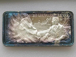 Star Spangled Banner Silver Art Bar Serial 7500 Hamilton C4529 photo