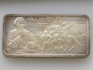 Paul Revere ' S Ride Silver Art Bar Serial 7571 Hamilton C4530 photo