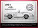 Corvette 1964 1.  1 Troy Oz.  925 Silver Enamel Bar + Card Rare Collectible Silver photo 2