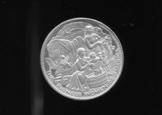 1967 Pioneer Women Of America Sterling Silver Medal 112 photo