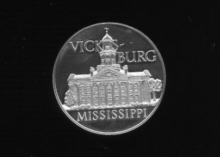Vicksburg,  Mississippi Sterling Silver Medal 113 photo