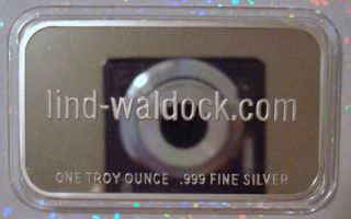 Lind Waldock Commercial Silver Art Bar Rare.  999 Ag Collectable photo